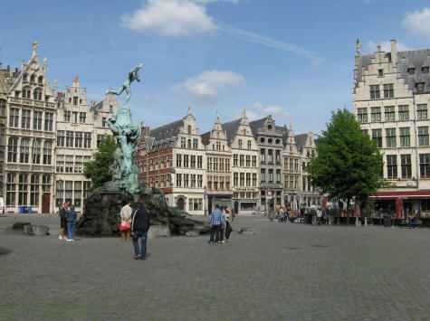Market Square in Antwerp Belgium (Grote Markt)